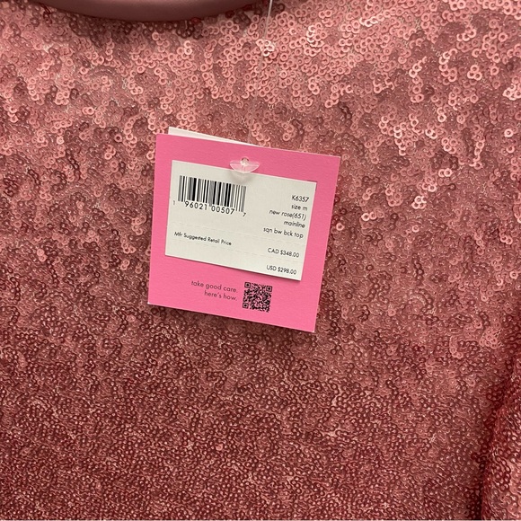 Kate Spade Sequin Bow Back Top T6 - Picture 10 of 13